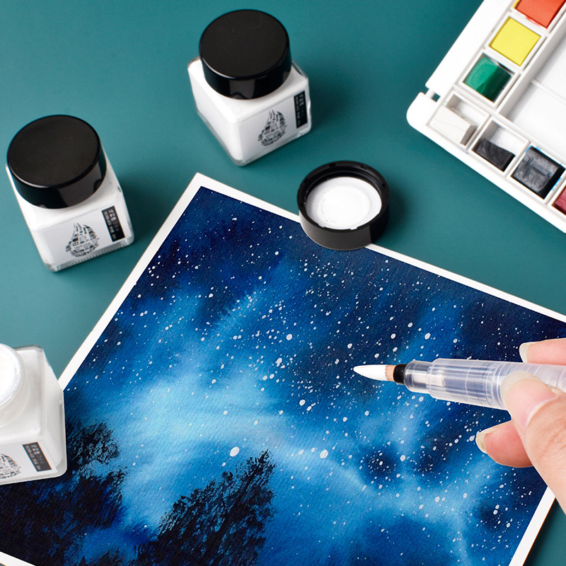 Correction Fluid White - 30 мл бутылочная акварель с белыми