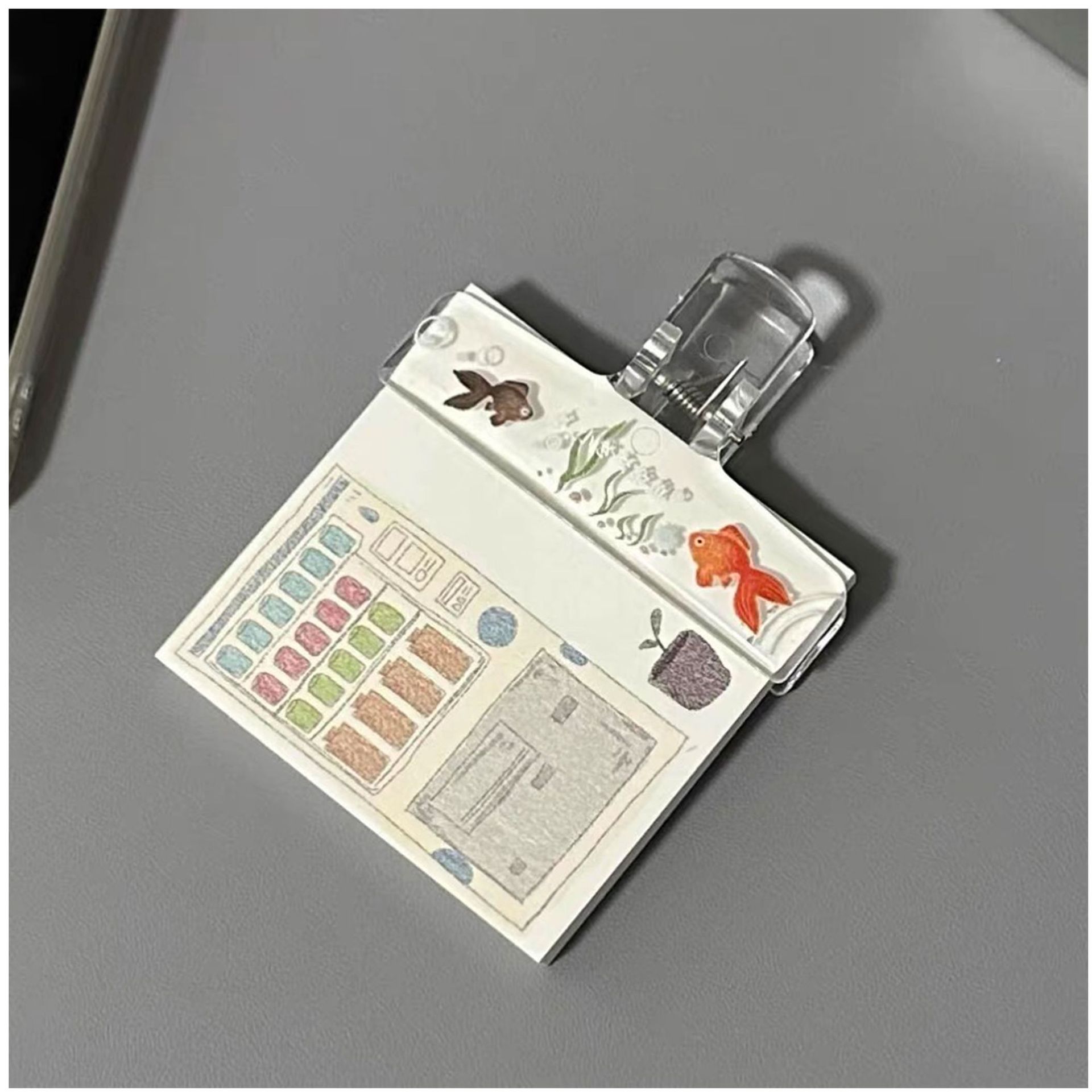 Binder Clip Assorted - Прозрачные акриловые зажимы для бумаг 1