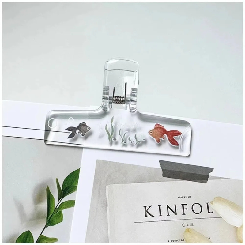 Binder Clip Assorted - 1 шт. прозрачный акриловый зажим для