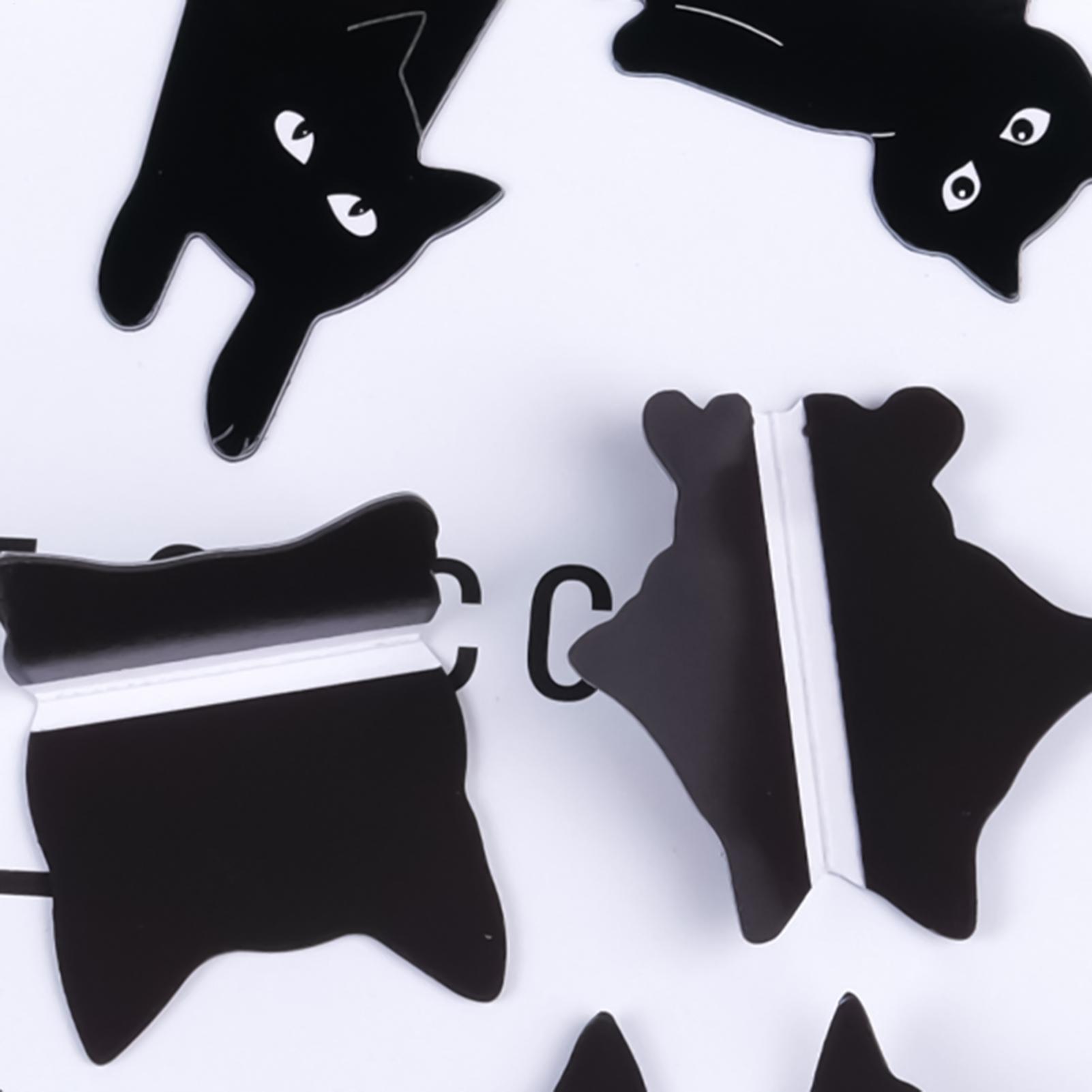 Bookmark Magnetic Clip - Магнитная закладка с черным котом, 8