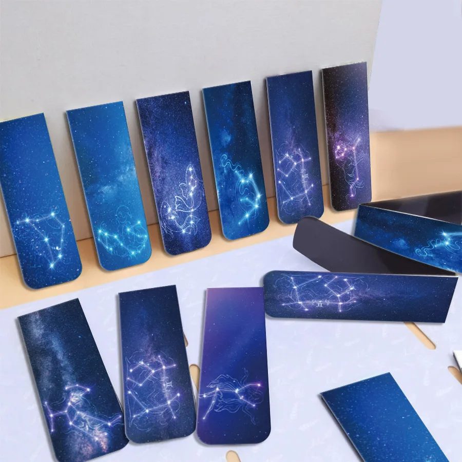 Bookmark Magnetic Clip - 12-компонентные магнитные закладки, закладки «Космическое и