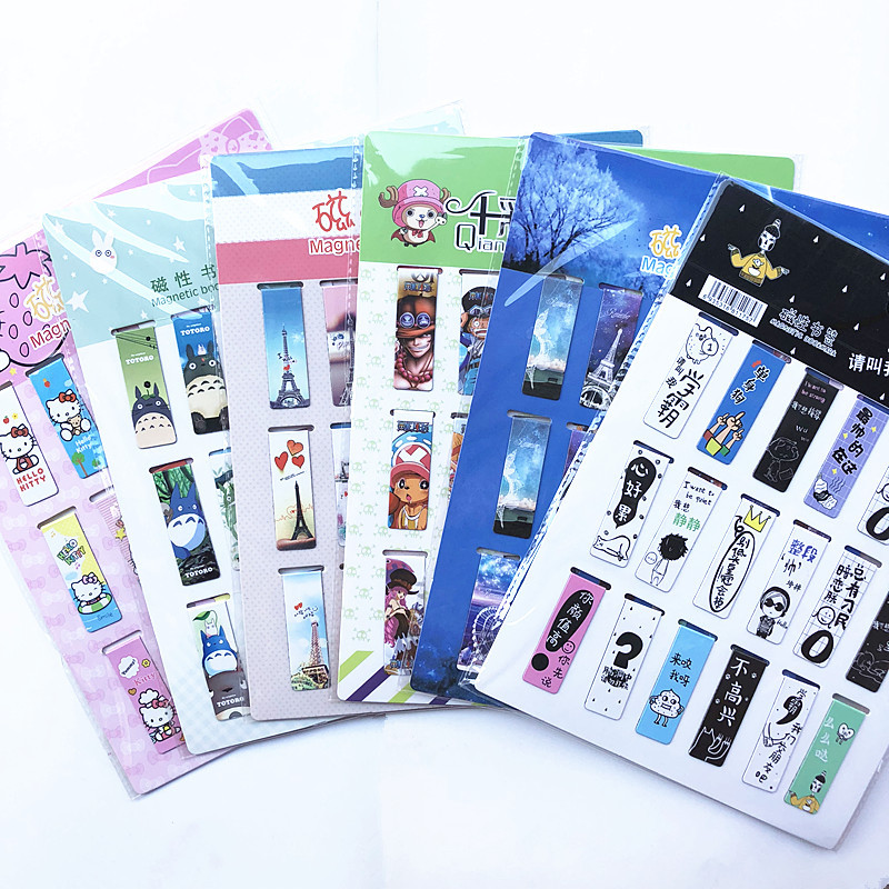 Bookmark Magnetic Clip - 18 шт./компл., магнитные закладки с изображением