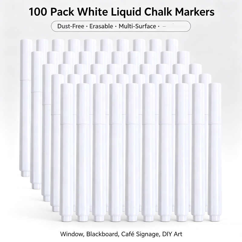 Whiteboard Marker Set - Жидкий меловой маркер, стираемый, 3-100 шт.,