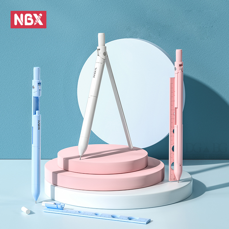 Compass Geometry Set - Набор школьных ластиков NBX с компасом,