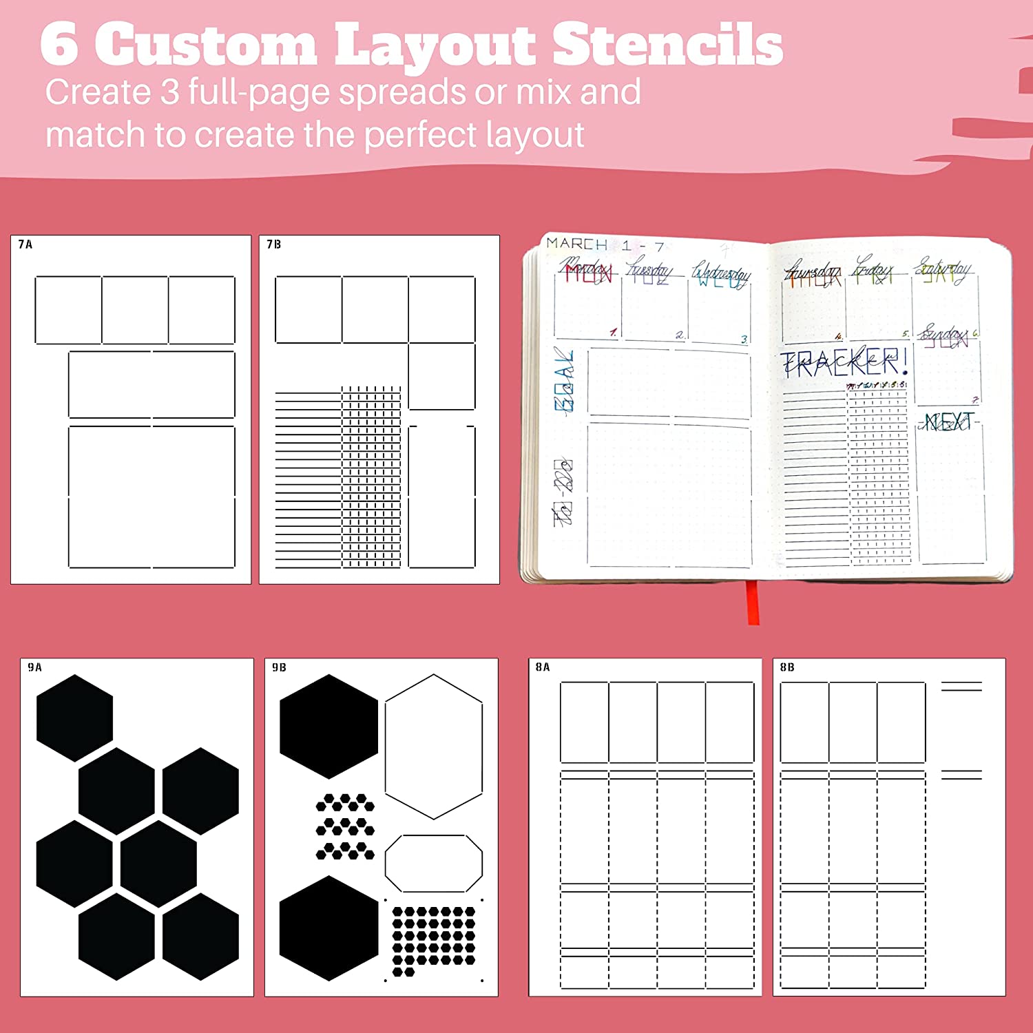 6 упаковок, многоразовые пласт – обзор и цена Notebook Dotted A5