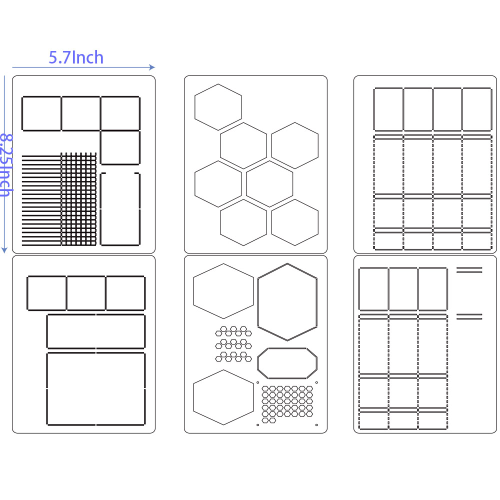 6 упаковок, многоразовые пласт – обзор и цена Notebook Dotted A5