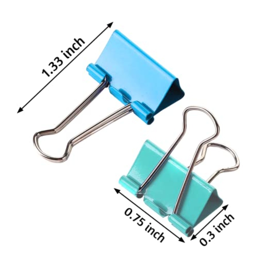 Набор из 120 зажимов для бумаг – обзор и цена Binder Clip Assorted