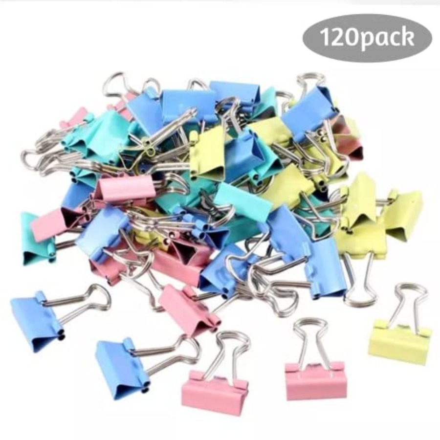 Набор из 120 зажимов для бумаг – обзор и цена Binder Clip Assorted