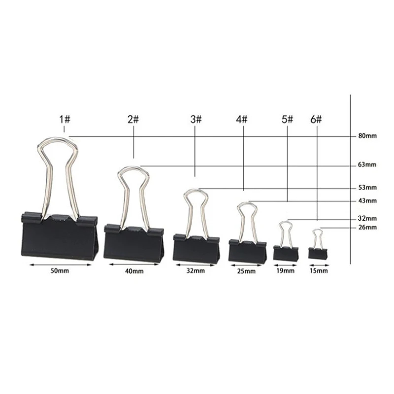 10/20 шт. металлических скрепо – обзор и цена Binder Clip Assorted