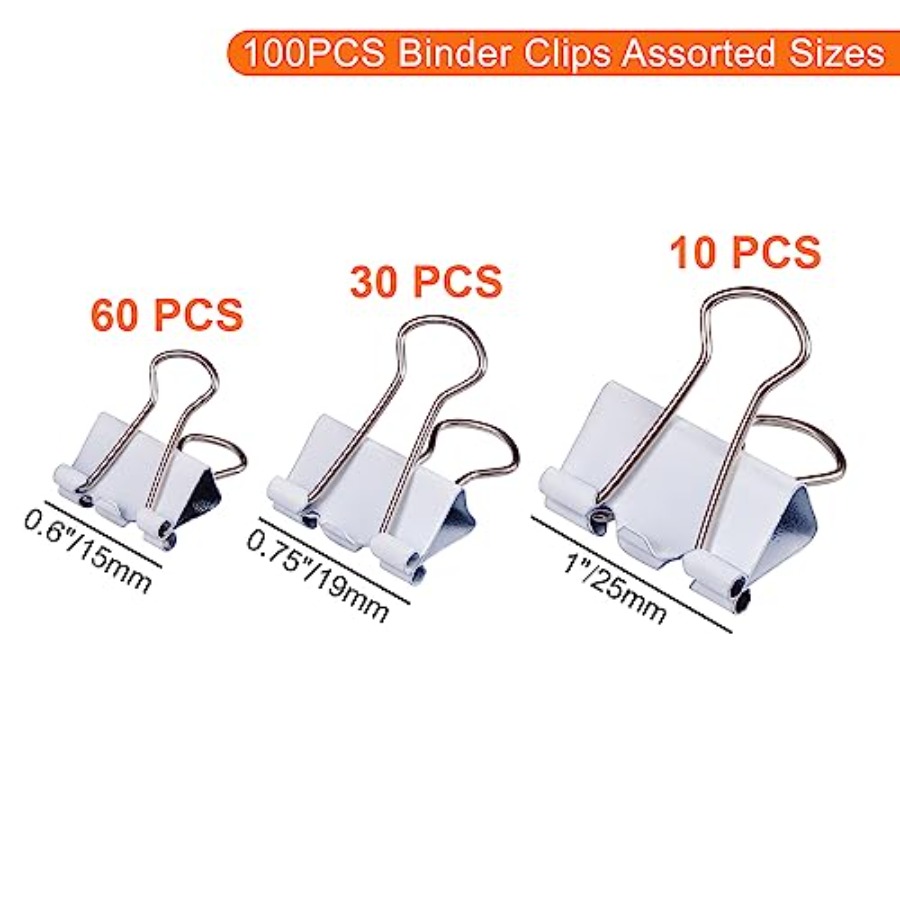 Зажимы для бумаг разных размер – обзор и цена Binder Clip Assorted