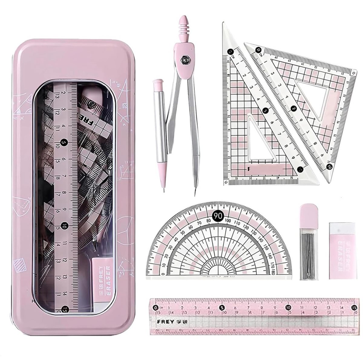 Набор для черчения A1770K, 8 п – обзор и цена Compass Geometry Set