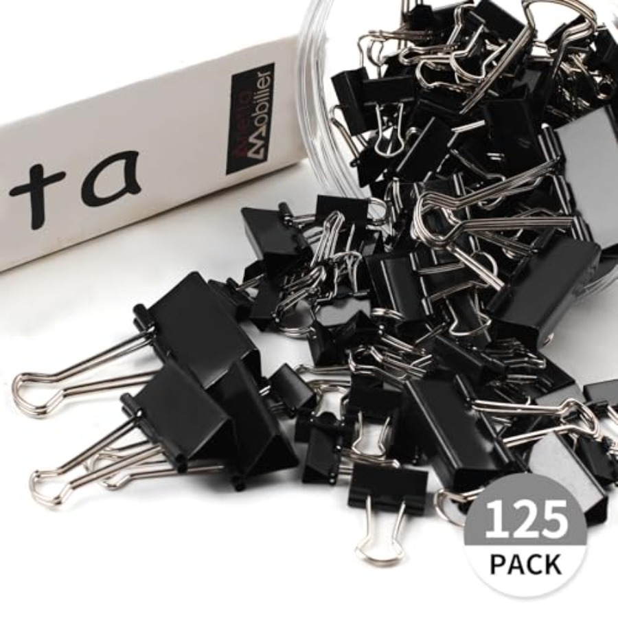 125 шт. цветных зажимов для бу – обзор и цена Binder Clip Assorted