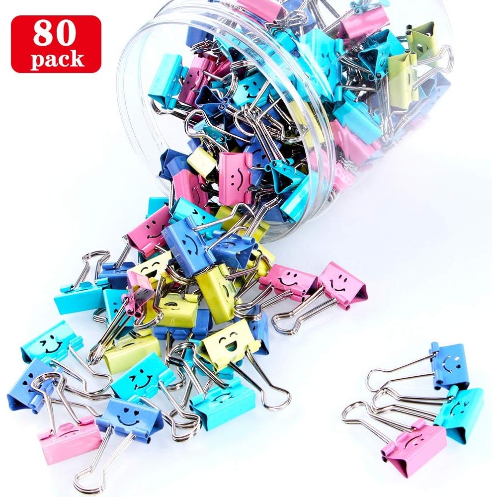 80 шт. разноцветных зажимов дл – обзор и цена Binder Clip Assorted