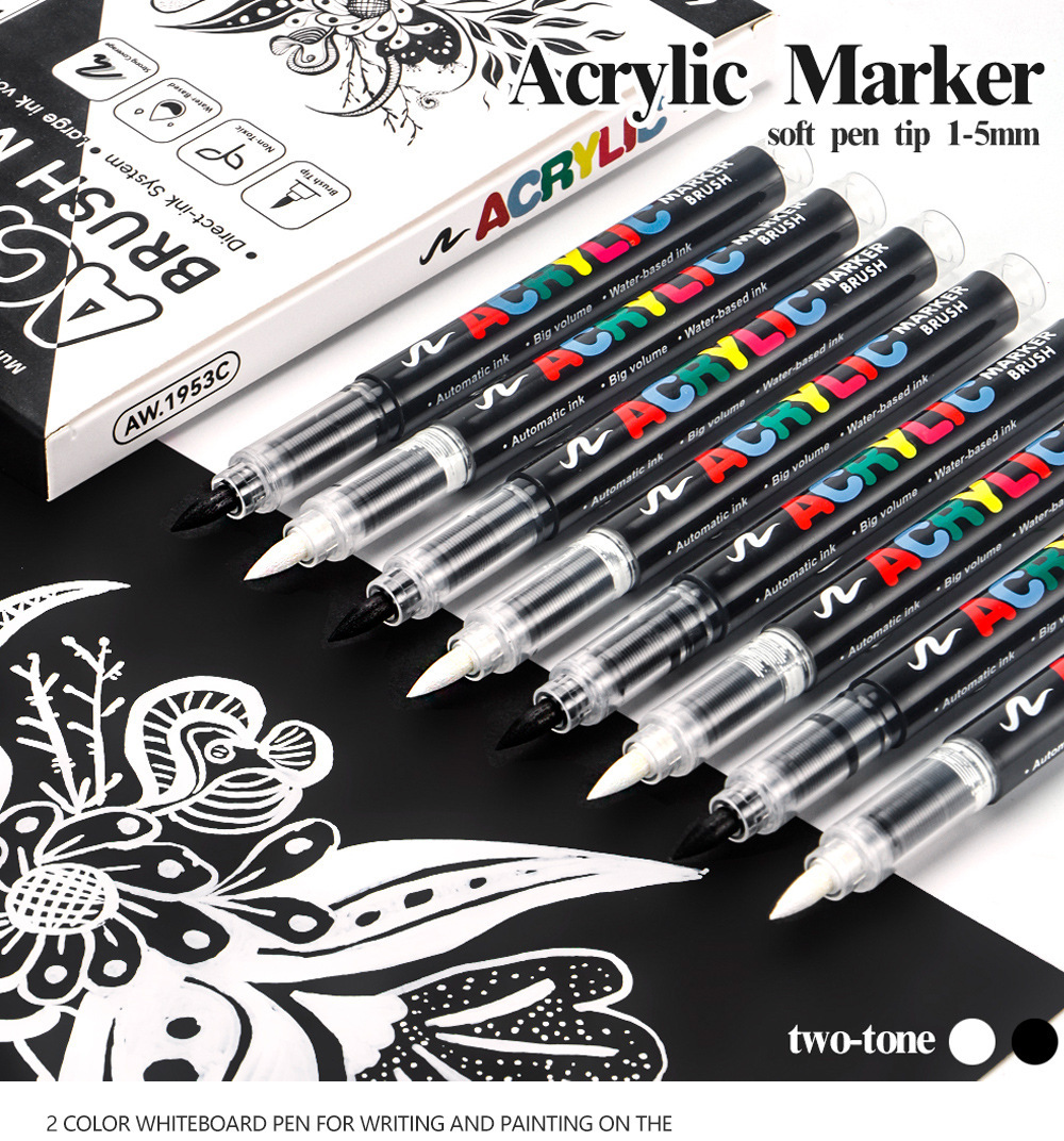 Набор акриловых маркеров из 12 – обзор и цена Whiteboard Marker Set