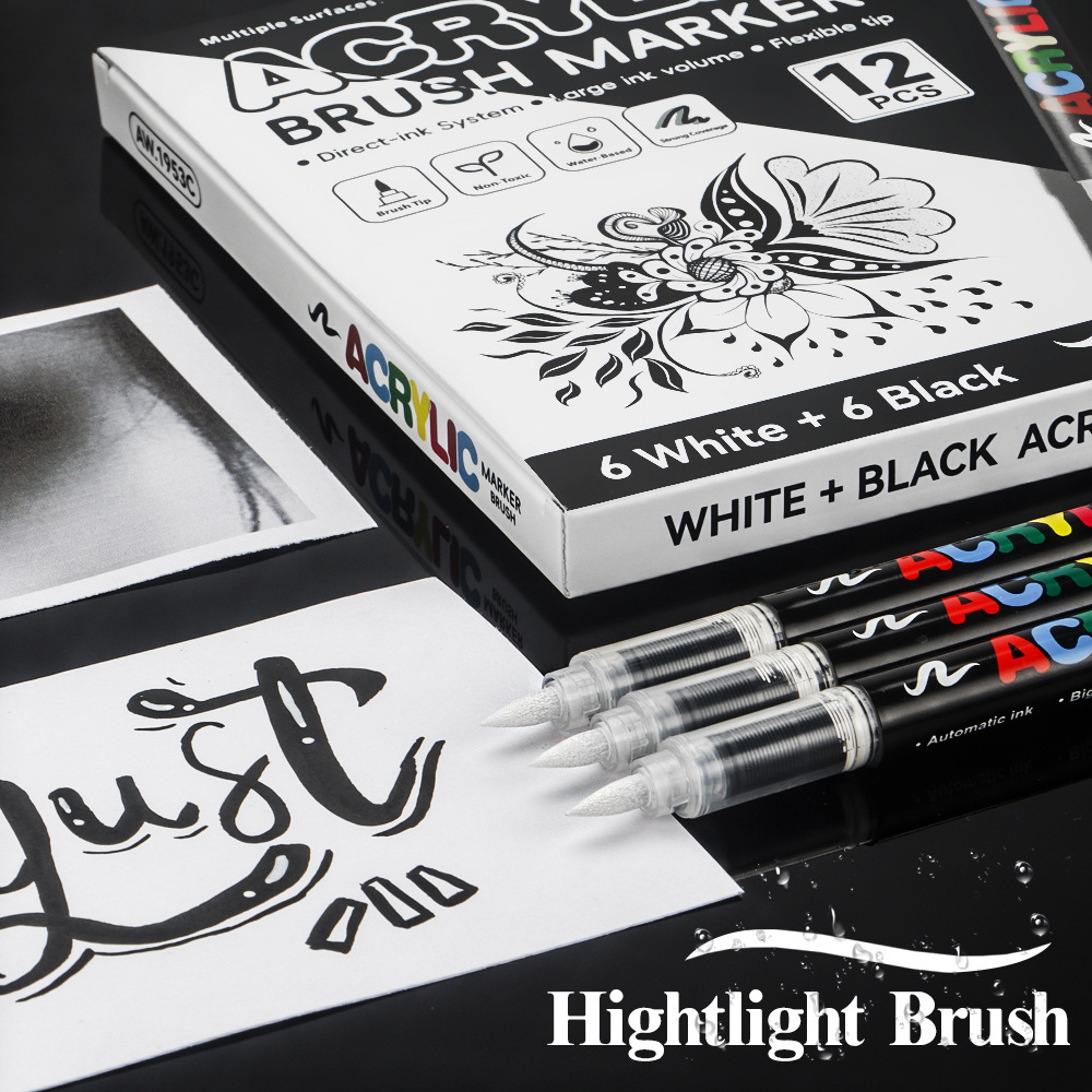 Набор акриловых маркеров из 12 – обзор и цена Whiteboard Marker Set