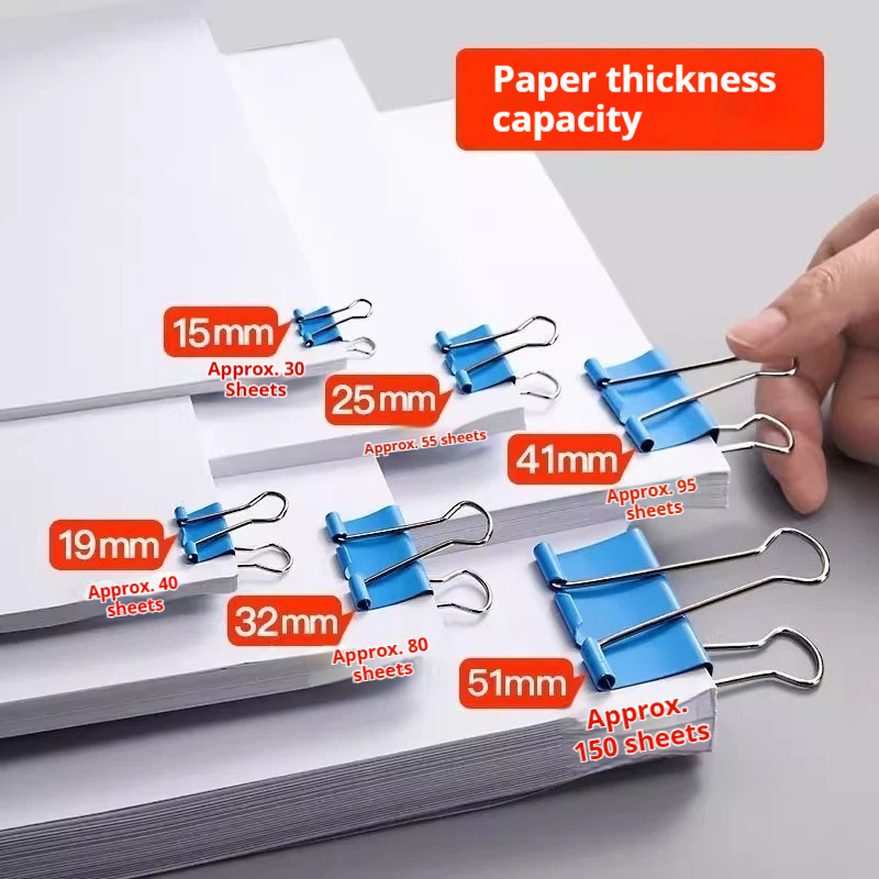 Цветные зажимы для бумаги разн – обзор и цена Binder Clip Assorted